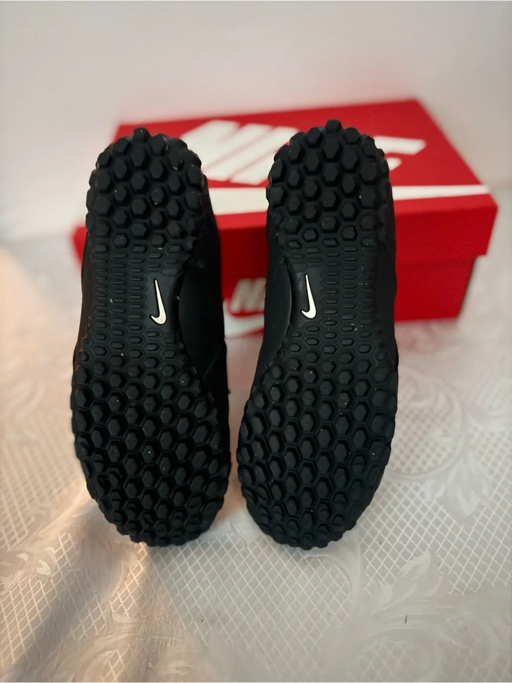 Nike Youth JR Bomba TF Black & Gold Turf Shoe
